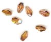 1 12x8mm Crystal Copper Swarovski Polygon Bead